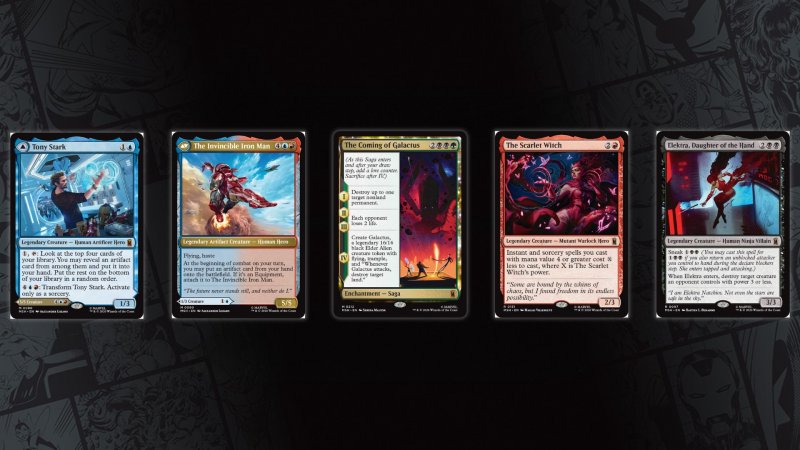Alcune delle carte rivelate del Main Set