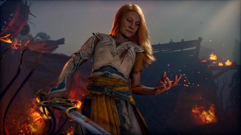 Faye controlla i suoi poteri in God of War Laufey
