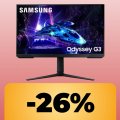 Il monitor Samsung Odyssey G3 è in offerta su Amazon: puoi acquistarlo al suo minimo storico