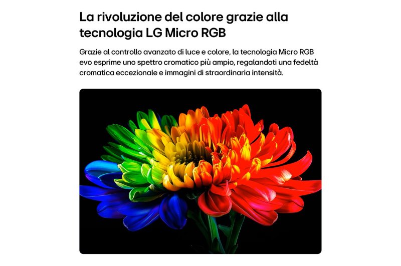 La tecnologia LG Micro RGB rimane una tipologia di Mini LED, da non confondere con i MicroLED
