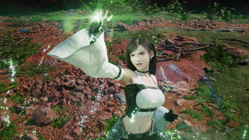I costumi cambiano l'aspetto dei personaggi, qui vediamo Tifa in versione Maga Nera