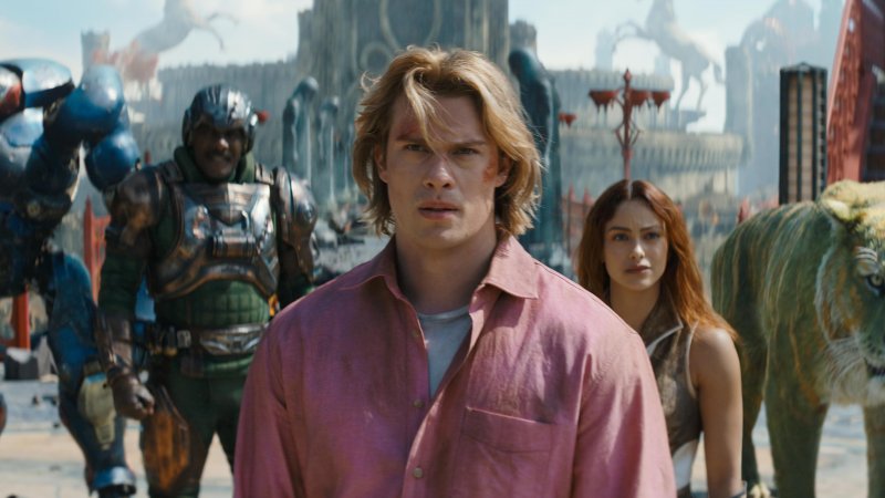 I protagonisti di Masters of the Universe in una scena del film