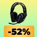 Le cuffie Logitech G733 sono in promozione su Amazon: comode e con ottima qualità audio, immergiti nei tuoi giochi preferiti