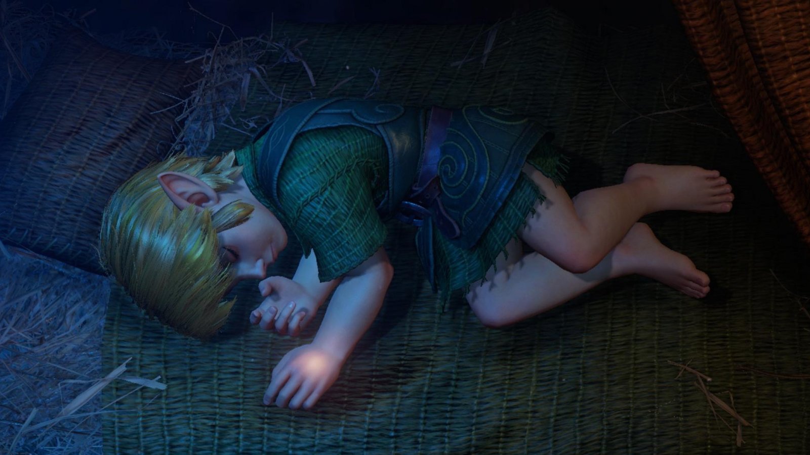 Link che dorme in The Legend of Zelda: Ocarina of Time