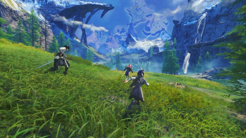 Il mondo aperto di Xenoblade Genesis sembra curvare su sé stesso