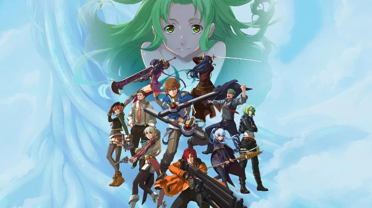 Artwork con personaggi di The Legend of Heroes: Trailer from Zero e Trails to Azure