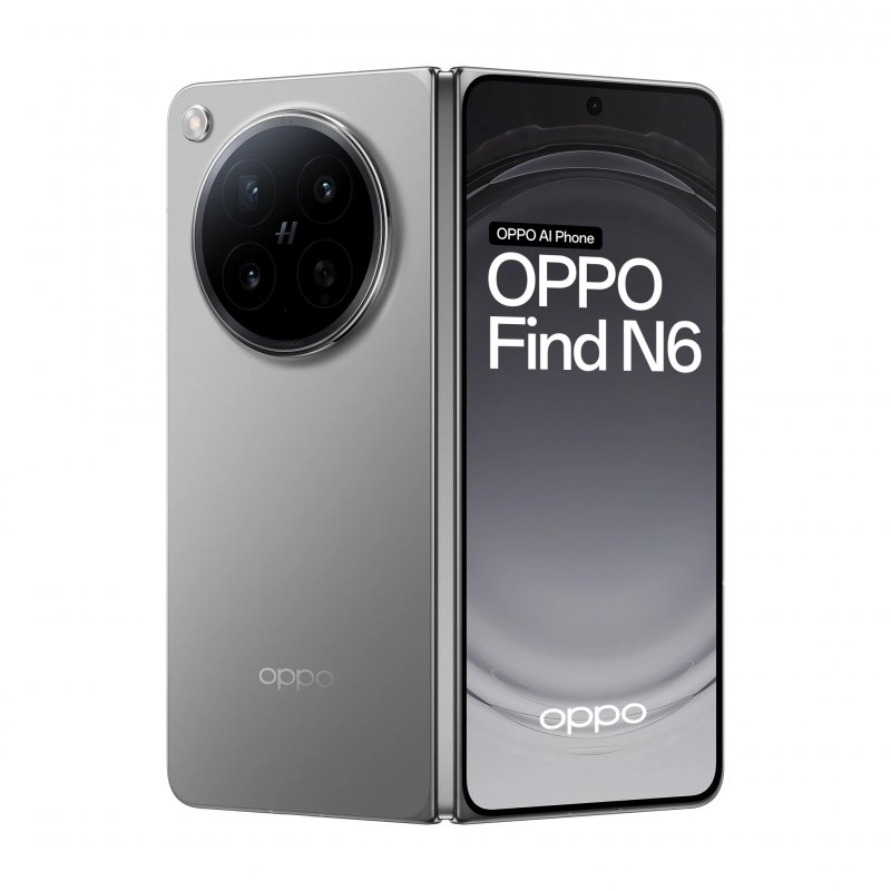 Oppo Find N6 Grey Half Open Back 2Up Lu