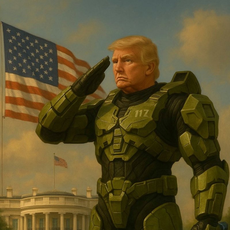 Trump in versione Master Chief