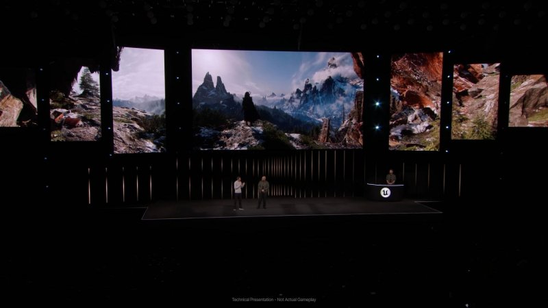 Un momento della presentazione State of Unreal