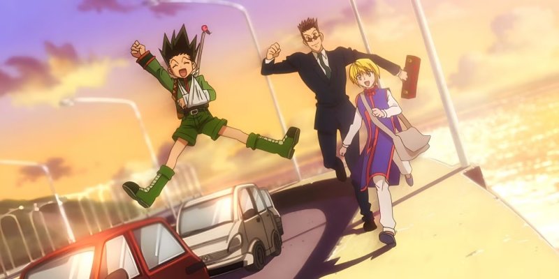 Una scena dall'anime di Hunter x Hunter