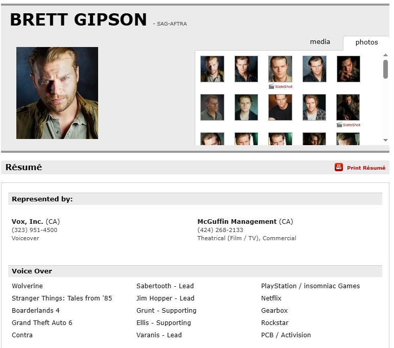 La pagina di Gipson
