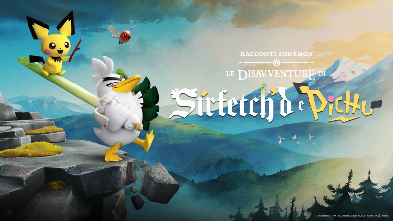 La nuova immagine ufficiale di Racconti Pokémon: Le disavventure di Sirfetch'd e Pichu