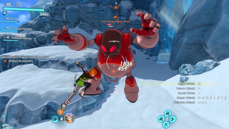Il nostro personaggio affronta un robot in Dragon Ball Xenoverse 3