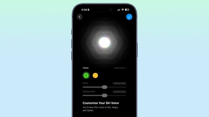 Le opzioni per personalizzare Siri