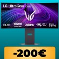 Il monitor da gaming LG UltraGear OLED 21:9 curvo è in promozione al minimo storico su Amazon