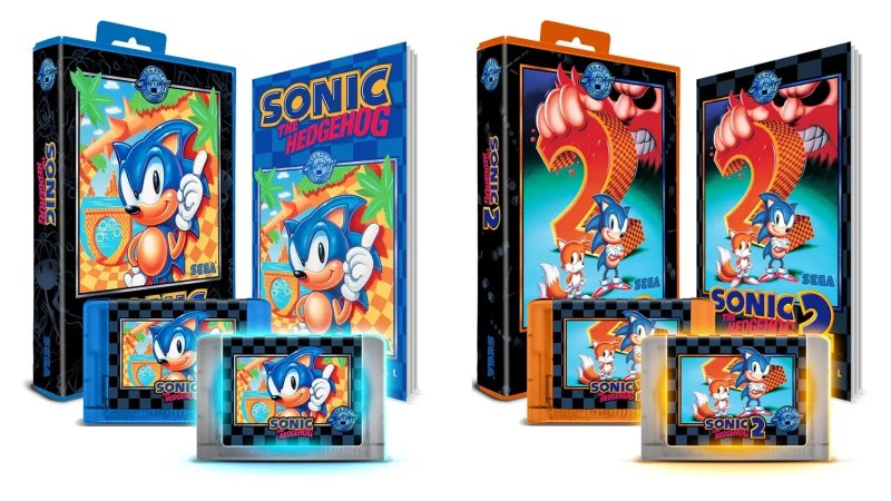 Cartucce e confezioni dei Sonic
