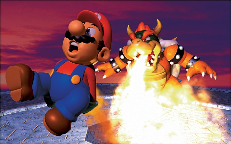 Uno degli artwork più iconici di Super Mario 64