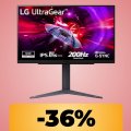 Il monitor LG UltraGear 27' QHD a 200Hz è in offerta al prezzo minimo storico su Amazon per il Prime Day