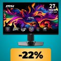 Il monitor MSI MAG 274QPA QD-OLED QHD a 240Hz è in scon to su Amazon per il Prime Day