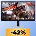 Il monitor Samsung Odyssey OLED G8 4K da 32' è in promozione al prezzo minimo storico su Amazon