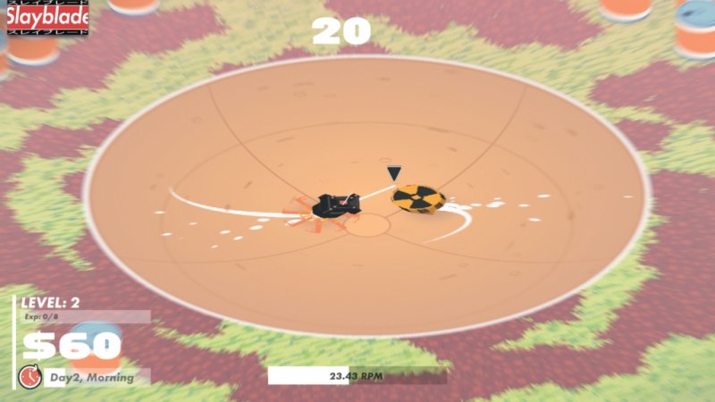 Botte da orbi nell'arena di gioco