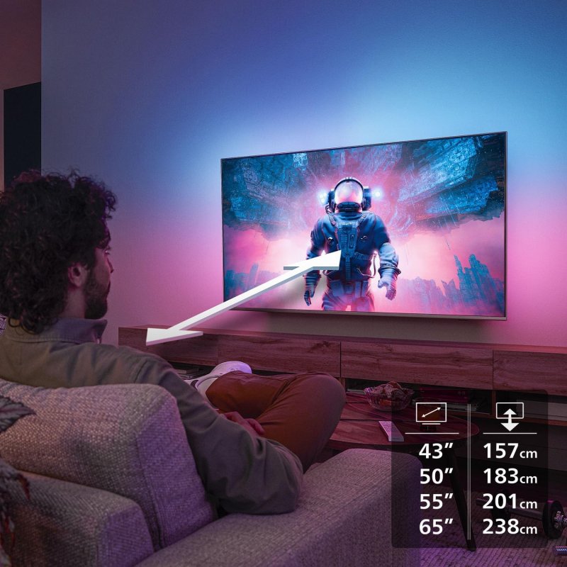 Il televisore Philips Ambilight