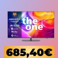 Il televisore Philips Ambilight da 65' è al minimo storico su Amazon