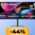 Il monitor LG UltraGear da 34' con un refresh rate da 240Hz è in promo Amazon al minimo storico