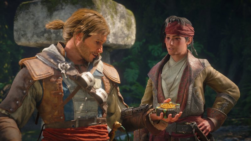 Edward Kenway e James Kidd in una delle notevolissime sequenze di intermezzo di Assassin's Creed: Black Flag Resynced