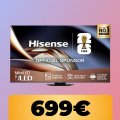 Il televisore Hisense Mini-LED 4K da 55' è al minimo storico su Amazon