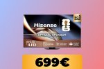 Il televisore Hisense Mini-LED 4K da 55" è al minimo storico su Amazon