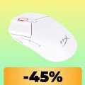 Il mouse HyperX Pulsefire Haste con autonomia fino a 100 ore è in sconto su Amazon