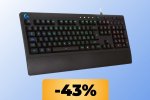 La tastiera da gaming Logitech G213 con layout italiano è in promo su Amazon (quasi) al minimo storico