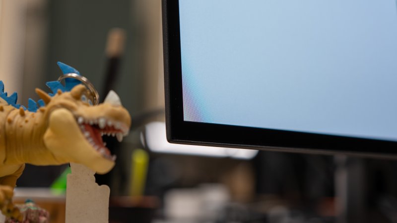 Le cornici del monitor Sony sono sottili ma non estreme
