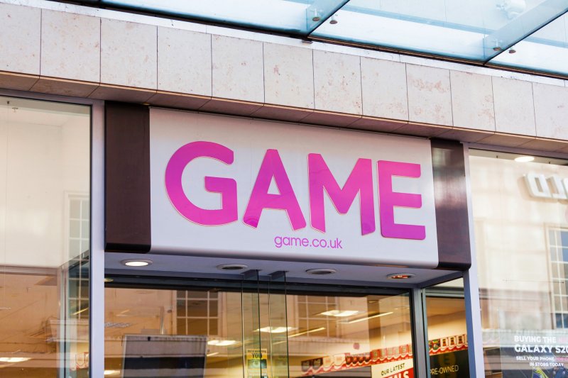 L'insegna di un punto vendita di Game