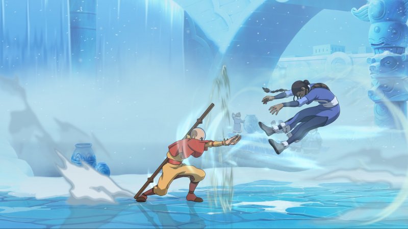 Lo stile grafico del picchiaduro ricalca perfettamente quello della serie animata