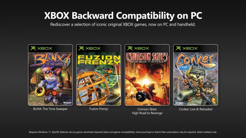 I primi quattro giochi Xbox retrocompatibili con il PC