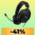 Le cuffie HyperX Cloud Stinger II sono scontatissime su Amazon: comode, leggere e audio di alta qualità