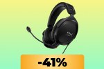 Le cuffie HyperX Cloud Stinger II sono scontatissime su Amazon: comode, leggere e audio di alta qualità