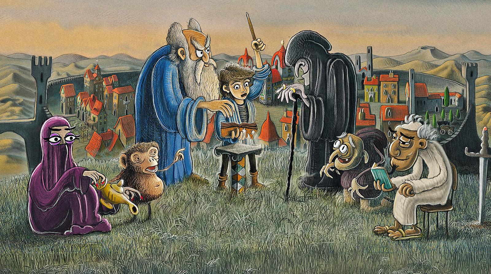 La copertina di Occulto mostra il particolarissimo stile del gioco