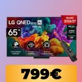 Goditi film e videogiochi col televisore LG QNED evo AI MiniLED da 65' al minimo storico