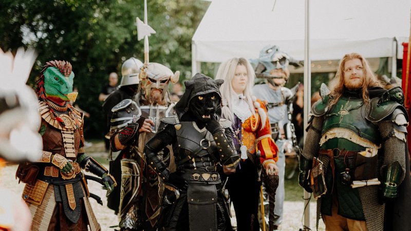 Tra i numerosi ospiti erano presenti anche dei cosplayer professionisti come Arikotocosplay (la Khajiiti al centro della foto)