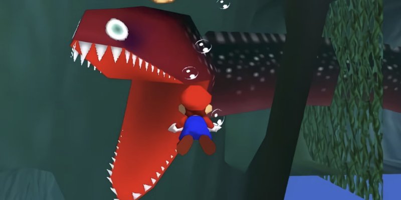 Unagi in Super Mario 64 è artefice di molti traumi infantili