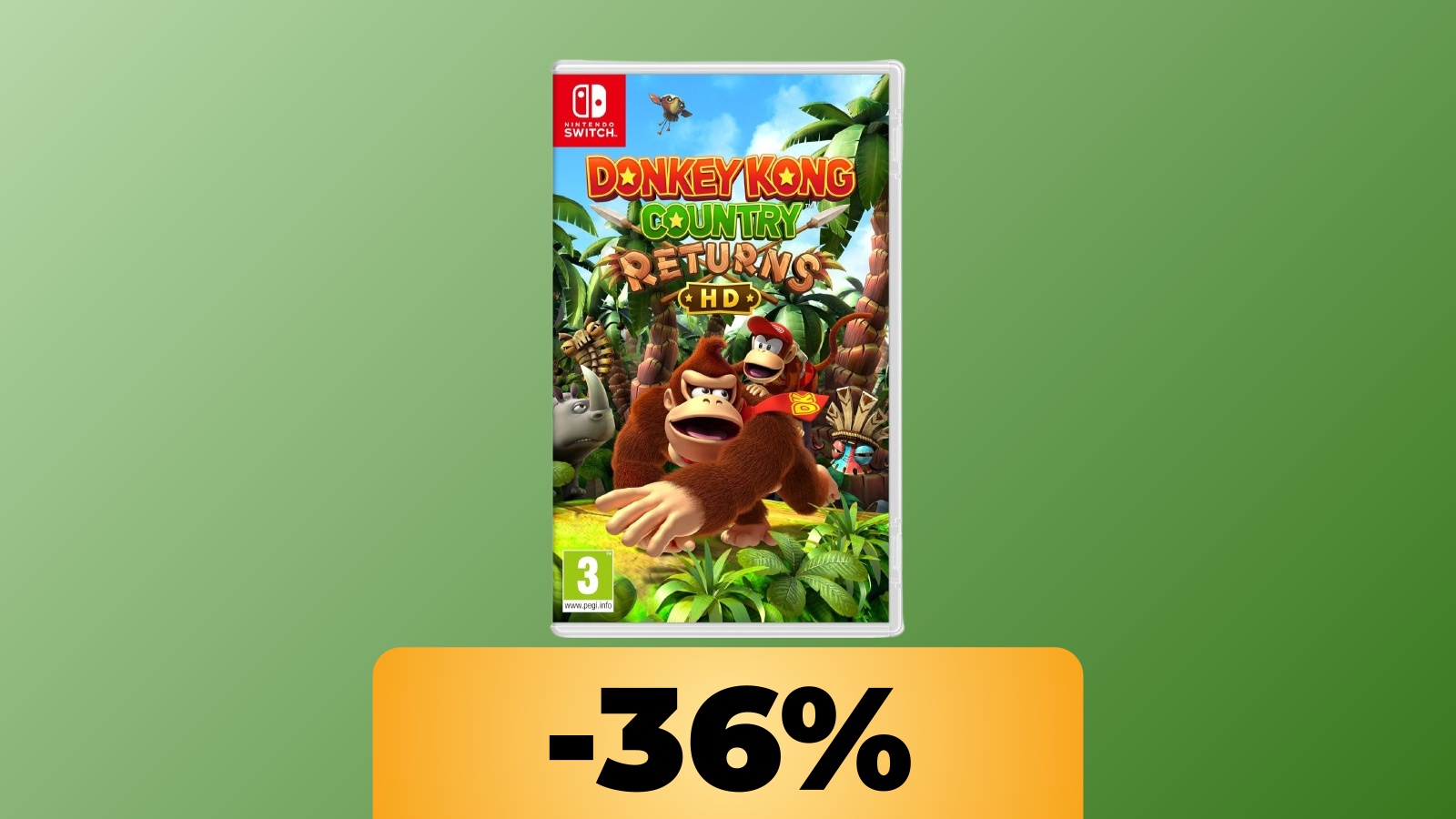 Donkey Kong Country Returns HD per Nintendo Switch è al minimo storico