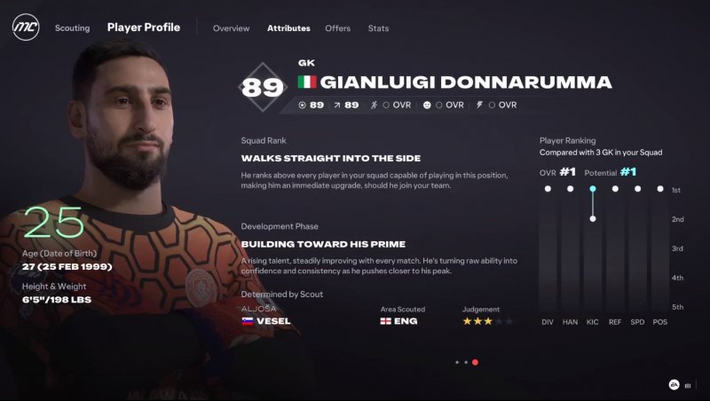 Tramite le nuove schermate potremo capire subito l'interesse del giocatore e le altre informazioni per condurre una trattativa