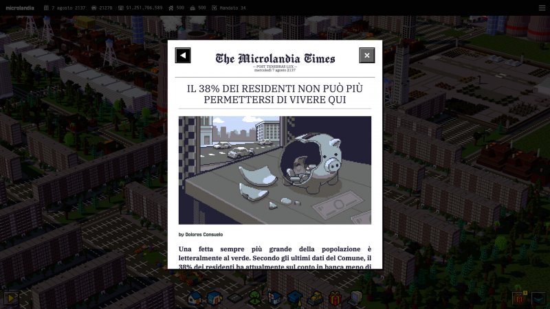 Il giornale con le notizie più sensazionali fa molto SimCity 3000