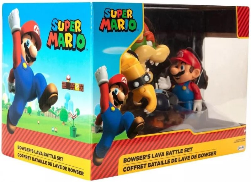 Set di action figure Mario vs Bowser