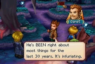 Golden Sun 3: L'alba oscura rinunciava alla grafica prerenderizzata per un comune 3D.