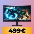 Il monitor curvo Samsung Odyssey G7 da 37' è su Amazon al minimo storico