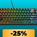 La tastiera Glorious con tasti MX intercambiabili e illuminazione RGB è in promo (quasi) al minimo storico